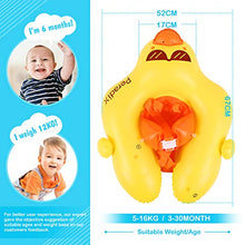 Carica l&#39;immagine nel visualizzatore di Gallery, Peradix Salvagente Neonato, Anello di Nuoto per Bambino con Giallo