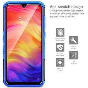 AROYI Cover Xiaomi Redmi Note 7 + Pellicola Protettiva, 2 in 1 Nuovo Blu - Ilgrandebazar