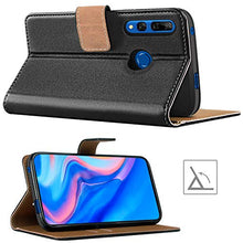 Carica l&#39;immagine nel visualizzatore di Gallery, HOOMIL Cover per Huawei P Smart Z, Flip Case in Pelle PU Premium Nero - Ilgrandebazar