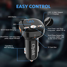 Carica l&#39;immagine nel visualizzatore di Gallery, Trasmettitore FM Bluetooth, Clydek V5.0 Bluetooth Adattatore per Autoradio...