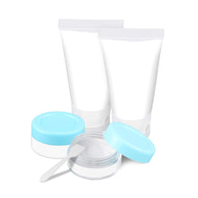 Carica l&#39;immagine nel visualizzatore di Gallery, BROTOU 14 Pezz Bottigliette da viaggio Set Aereo Contenitori Viaggio Blu - Ilgrandebazar