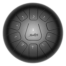 Carica l&#39;immagine nel visualizzatore di Gallery, Moukey 10&quot; Steel Tongue Drum a 11 note Strumento a percussione in acciaio... - Ilgrandebazar