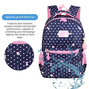 Vbiger Zaino Scuola Bambina Elementare Blu Reale