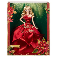 Carica l'immagine nel visualizzatore di Gallery, Barbie -  Barbie Signature Magia delle Feste 2022 bambola bionda, capelli ondulati, abito rosso con ampia gonna e orecchini pendenti, da collezione, Giocattolo e regalo per Bambini 6+ Anni, HBY03