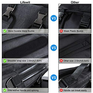 Lifewit Zaino Porta PC, Borsa Per Laptop, a Tracolla 15,6 Pollici