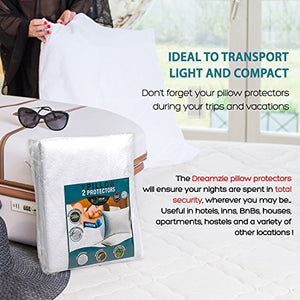 Dreamzie Set di 2 Copricuscini Impermeabili (50 x 80 cm) 50 x 80 cm - Ilgrandebazar