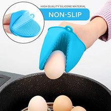 Carica l'immagine nel visualizzatore di Gallery, Comius Sharp Guanti per Forno, 4pcs Silicone al Calore da Blue + Pink