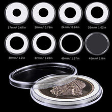 Carica l&#39;immagine nel visualizzatore di Gallery, Hysagtek, 30 Capsule per Monete da 46 mm con Guarnizione di Protezione in 8... - Ilgrandebazar
