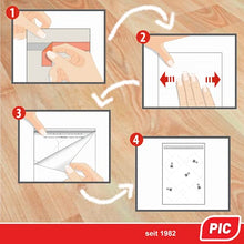 Carica l'immagine nel visualizzatore di Gallery, PIC Trappola Anti Tarme del Cibo - Confezione da 3 buste con due trappole = 6 pezzi – Trappola di colla per farfalline del cibo, trappole ai feromoni acchiappa tarme alimentari