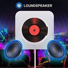 Carica l&#39;immagine nel visualizzatore di Gallery, Lettore CD portatile con altoparlanti HiFi integrati da parete CD-White