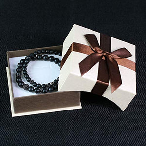COAI Set Due Bracciali da Uomo in Onice Opaca e Amuleto Teschio, Bracciali...