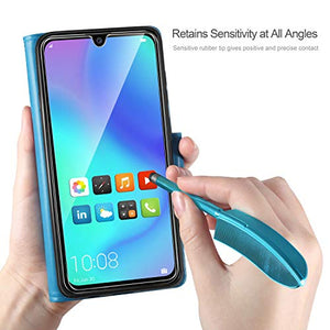 AROYI Cover Huawei P30 Lite, Retro Design Flip Caso in PU Pelle Premium Bleu - Ilgrandebazar