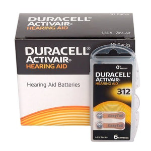 Duracell Easytab/Activair tipo 312 per apparecchi acustici Zinc Air Brown - Ilgrandebazar