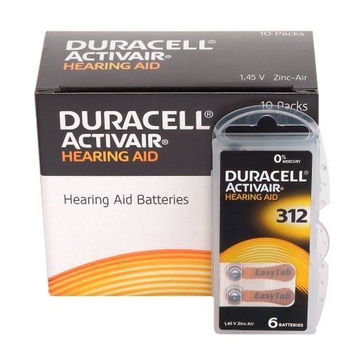 Duracell Easytab/Activair tipo 312 per apparecchi acustici Zinc Air Brown - Ilgrandebazar