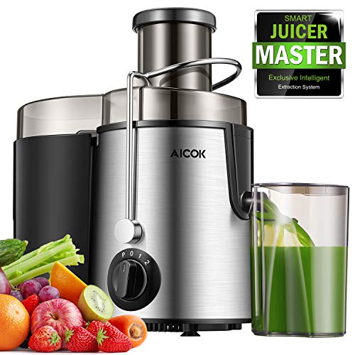 Aicok Centrifuga, Estrattore di Succo a Freddo, Frutta e Argento - Ilgrandebazar