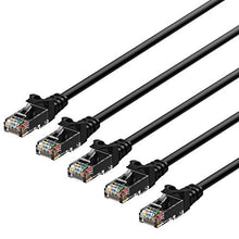 Carica l'immagine nel visualizzatore di Gallery, Rankie Cavo Ethernet, Rete CAT6 con Connettori RJ45, 1,5m, Pacco da 5-Colore - Ilgrandebazar