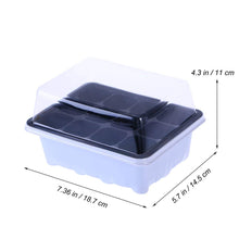 Carica l&#39;immagine nel visualizzatore di Gallery, OUNONA 10 Pezzi Vassoi per la germinazione piantare semi con 12 Bianco - Ilgrandebazar