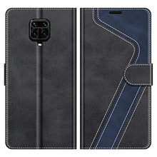 Carica l'immagine nel visualizzatore di Gallery, MOBESV Custodia Xiaomi Redmi Note 9 PRO, Cover a Libro Nero/Blu