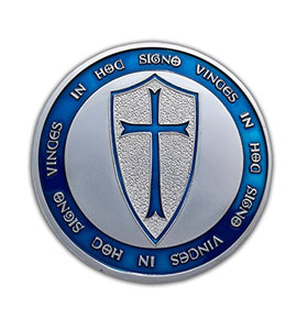 Eillwin Templar raro placcato argento moneta Knight religiosa da collezione... - Ilgrandebazar