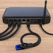 Carica l&#39;immagine nel visualizzatore di Gallery, KabelDirekt - 15m - Cavo di rete, Ethernet e cavo Lan - 15 m, Nero - Blu