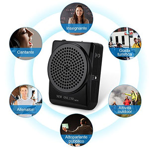 YOHOOLYO Mini Amplificatore Altoparlante di Voce da Cintura Ricaricabili...