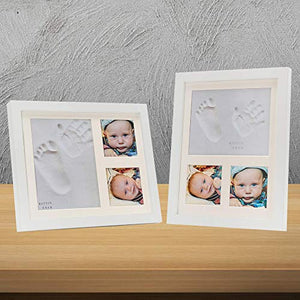 PITI COT Cornice Impronte Neonato - Kit Lettere Numeri e 4 Cornici Colorate...