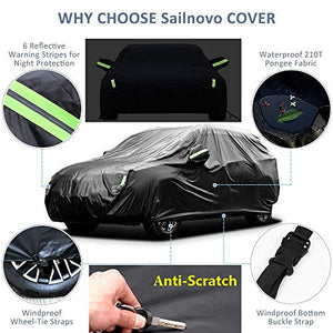 Sailnovo Telo Copriauto, Copertura Auto Protettiva, SUV 485*185*185 cm/ 210T