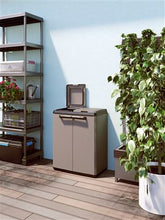Carica l'immagine nel visualizzatore di Gallery, Keter 9736000 Split Cabinet Recycling Basic 68 x 39 x 85 H, Grigio, 68x39x85...