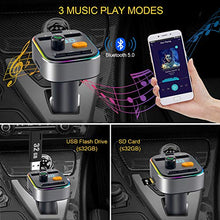 Carica l&#39;immagine nel visualizzatore di Gallery, Trasmettitore Bluetooth per Auto, HOLALEI FM Transmitter Bassi...