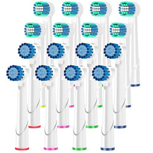 Qlebao Ricambi Spazzolini Elettrici Compatibile con Oral b, Multipack 4 x 4,...