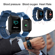 Carica l&#39;immagine nel visualizzatore di Gallery, Ayuly Smartwatch Fitness Tracker con frequenza cardiaca Monitoraggio blue
