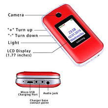 Carica l&#39;immagine nel visualizzatore di Gallery, Ushining 3G Telefono Cellulare per anziani, con Rosso