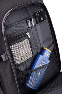 Cabin Max Metz, Zaino da Viaggio Bagaglio a 44L (55x40x20 cm), Nero/Nero