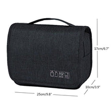 Carica l'immagine nel visualizzatore di Gallery, Beauty Case da Viaggio,Appeso Trousse Toilette,Multi-compartimenti Black
