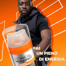 Carica l'immagine nel visualizzatore di Gallery, L'Oréal Paris Men Expert Hydra Energetic, Crema Idratante Anti-Fatica 24H, Con Estratto di Guaranà e Vitamina C, 50 ml
