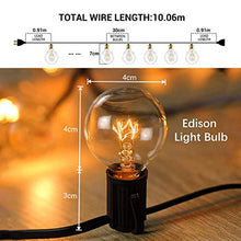 Carica l&#39;immagine nel visualizzatore di Gallery, Avoalre Catena Luminosa 30+3 Lampadine Luci Esterno Professionali IP65 G40