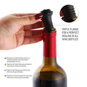 VINOCARE ® Tappi Sommelier per Pompa Salvavino, Pompetta Sottovuoto Vino - Ilgrandebazar