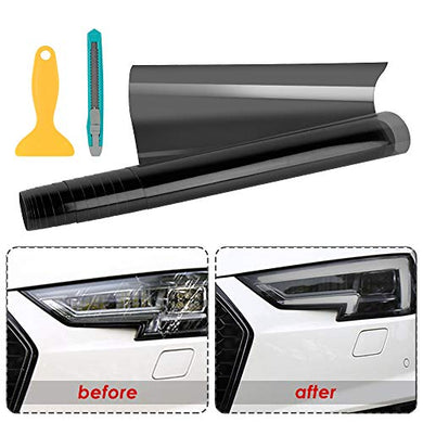 Wilktop Pellicola per Fari Auto, PVC Adesivo Faro Auto Luce Nera - Ilgrandebazar