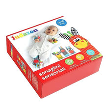 Carica l'immagine nel visualizzatore di Gallery, LUDAZON® Sonaglini Sensoriali per lo sviluppo delle capacità intellettive, Giochi Neonato Montessori, Sonaglio in Morbido Peluche, Ideale per Regali Nascita Maschio o Femmina