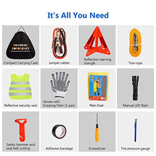 Carica l&#39;immagine nel visualizzatore di Gallery, Sailnovo Kit di Emergenza per Auto Portatile, 76 in 1, Triangolo 76 1