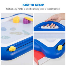Carica l&#39;immagine nel visualizzatore di Gallery, SGILE Grande Lavagna Magnetica per Bambini, Lavagnetta Magica Portatile Blu - Ilgrandebazar