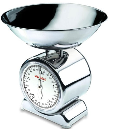 Soehnle Silvia Bilancia da Cucina in Acciaio inox con piatto removibile,...