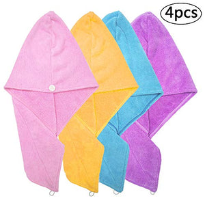 Asciugamano Capelli a Turbante , BETOY 4 pezzi a in... - Ilgrandebazar