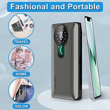 Carica l'immagine nel visualizzatore di Gallery, ENGERWALL Fresa per Unghie Professionale Ricaricabile Portatile, 35000 RPM Schermo LCD Elettrica per Unghie Kit con 13 Testine Iucidanti e 56 Nastri Abrasivi per Casa e Salone Manicure, Argento Scuro