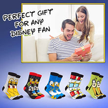 Carica l&#39;immagine nel visualizzatore di Gallery, Disney Calzini Uomo - Calze Uomo Topolino Baby Yoda Pacco da 5 Calzini Uomo Divertenti 39-45 Mickey Bobba Feet Star Wars Gadget Calzini Uomo Confezione Regalo (Multi Goofy)