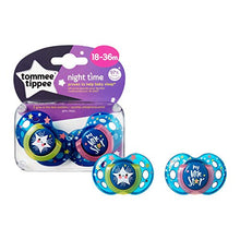 Carica l&#39;immagine nel visualizzatore di Gallery, Tommee Tippee Succhietti Night Time, 18-36 Mesi, Modelli assortiti, 2 Pezzi - Ilgrandebazar
