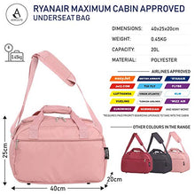 Carica l'immagine nel visualizzatore di Gallery, Aerolite Ryanair 40x25x20 Bagaglio a mano massimo Borsa da viaggio Oro Rosa