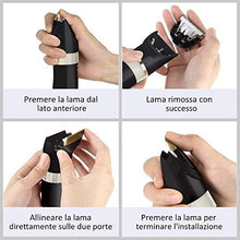 Carica l&#39;immagine nel visualizzatore di Gallery, Tagliacapelli Elettrico Professionale Lama in Ceramica e Titanio 5 Misure... - Ilgrandebazar