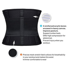 Carica l&#39;immagine nel visualizzatore di Gallery, YIANNA Donna Fascia Addominale Dimagrante Corsetto S(lunghezza 90 cm), Nero - Ilgrandebazar