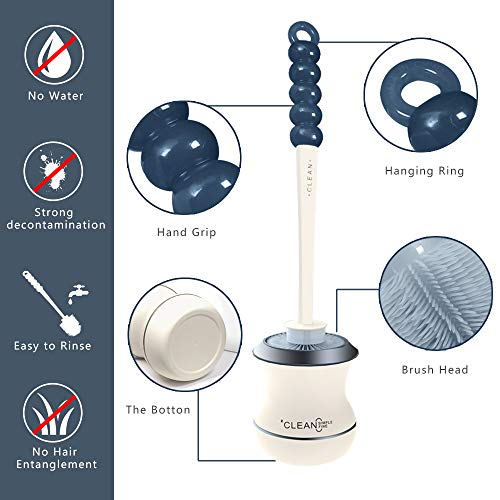 MEKEET Set Scopino WC In Silicone Con Supporto A Pavimento - Design Igienico E Asciugatura Rapida - Foto 12